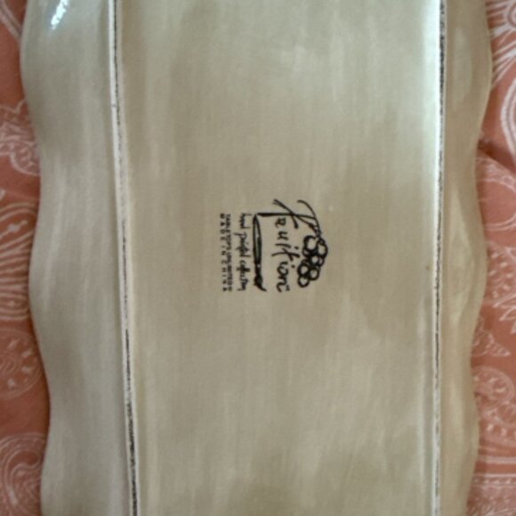 Set Fruition Vintage Sugar Bowl & Tray Dishwasher Safe Hand Painted Collection - Picture 4 of 6